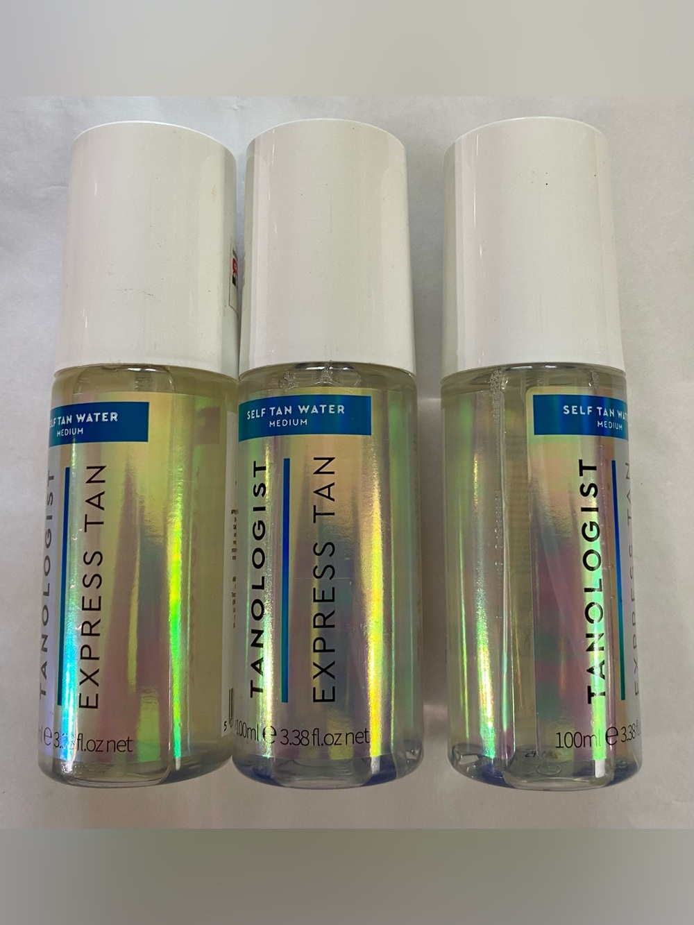 Tanologist Medium Mini Self Tan Water, Clear Tanning Mist, 3.38 Fl Oz (Lot of 3)